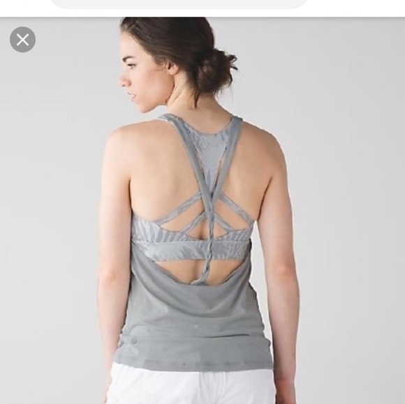 Lululemon Athletica Grey Twist & Toil Tank Top - Picture 5 of 6